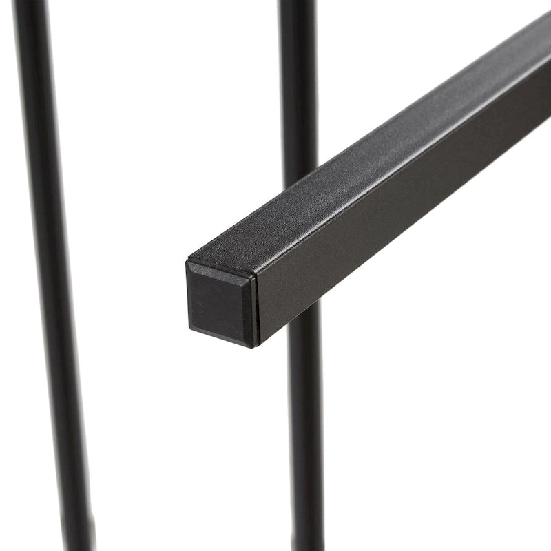 Twin Size Metal Platform Bed with Wooden Headboard and Footboard with USB Liner