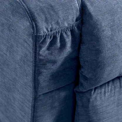 Blue Power Lift Recliner with Heat, Massage, USB Charging, Side Storage, and Remote Control