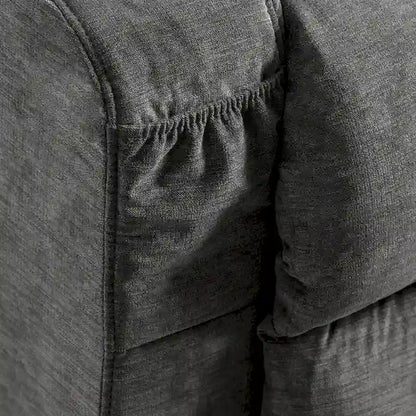 Blue Power Lift Recliner with Heat, Massage, USB Charging, Side Storage, and Remote Control