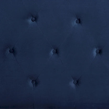 Upholstered Polyester Platform Bed with Button Tufted Wingback