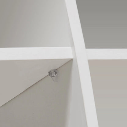 Modern Storage Cabinet with LED Light, Shelves and 3 Doors for Hallway, Dining Room