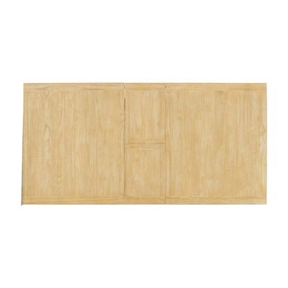 Traditional Style 7-piece Extendable Dining Table Set with Butterfly Leaf and 6 Upholstered Chairs