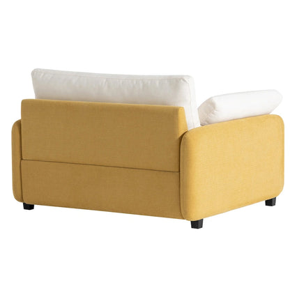 50 Oversized Chenille Upholstered Single Sofa Chair