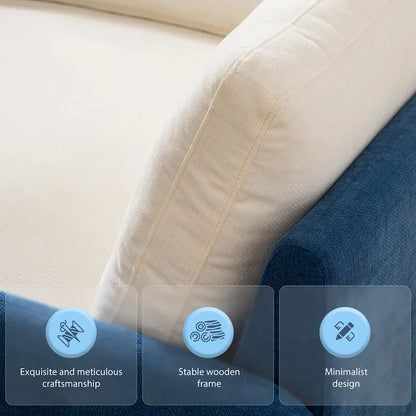 50 Oversized Chenille Upholstered Single Sofa Chair