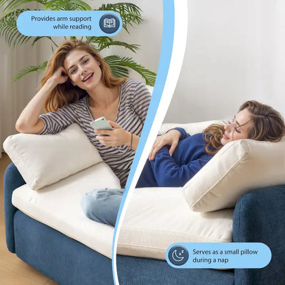 50 Oversized Chenille Upholstered Single Sofa Chair