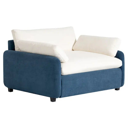 50 Oversized Chenille Upholstered Single Sofa Chair