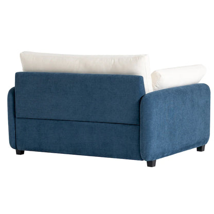 50 Oversized Chenille Upholstered Single Sofa Chair