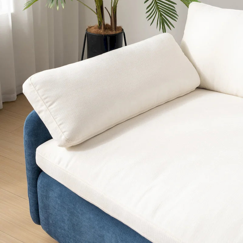 50 Oversized Chenille Upholstered Single Sofa Chair