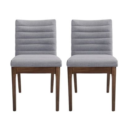 Lancer Channel Stitch Dining Chairs (Set of 2) by Christopher Knight Home