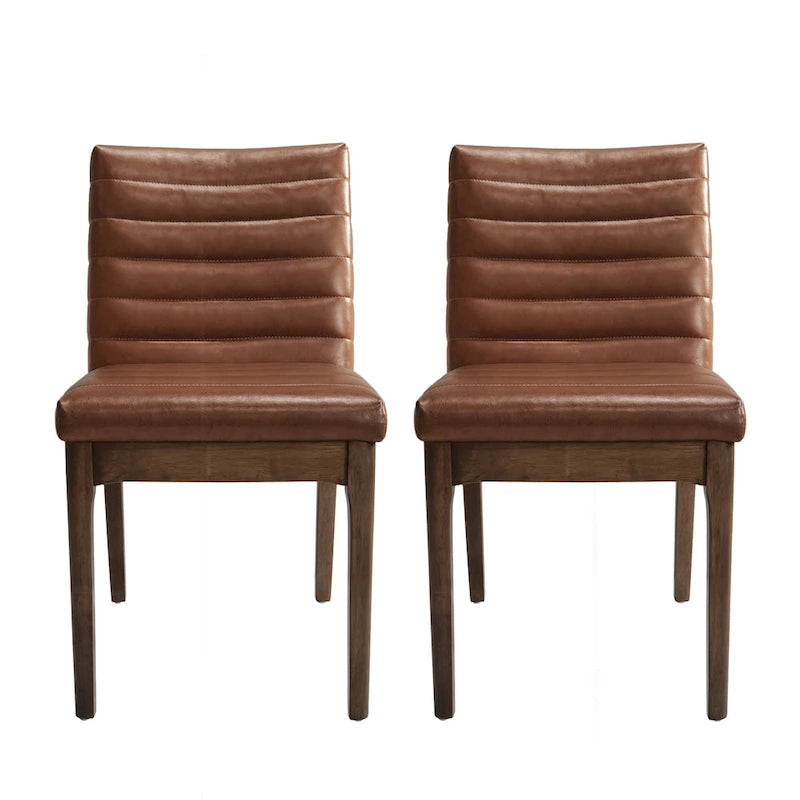 Lancer Channel Stitch Dining Chairs (Set of 2) by Christopher Knight Home