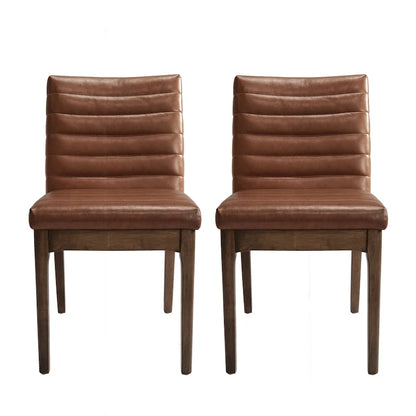 Lancer Channel Stitch Dining Chairs (Set of 2) by Christopher Knight Home