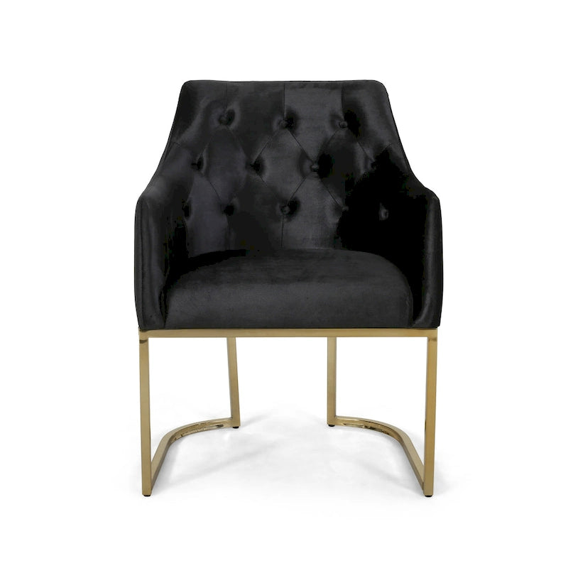 McDonough Modern Tufted Glam Accent Chair by Christopher Knight Home