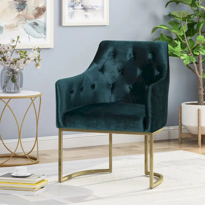 McDonough Modern Tufted Glam Accent Chair by Christopher Knight Home
