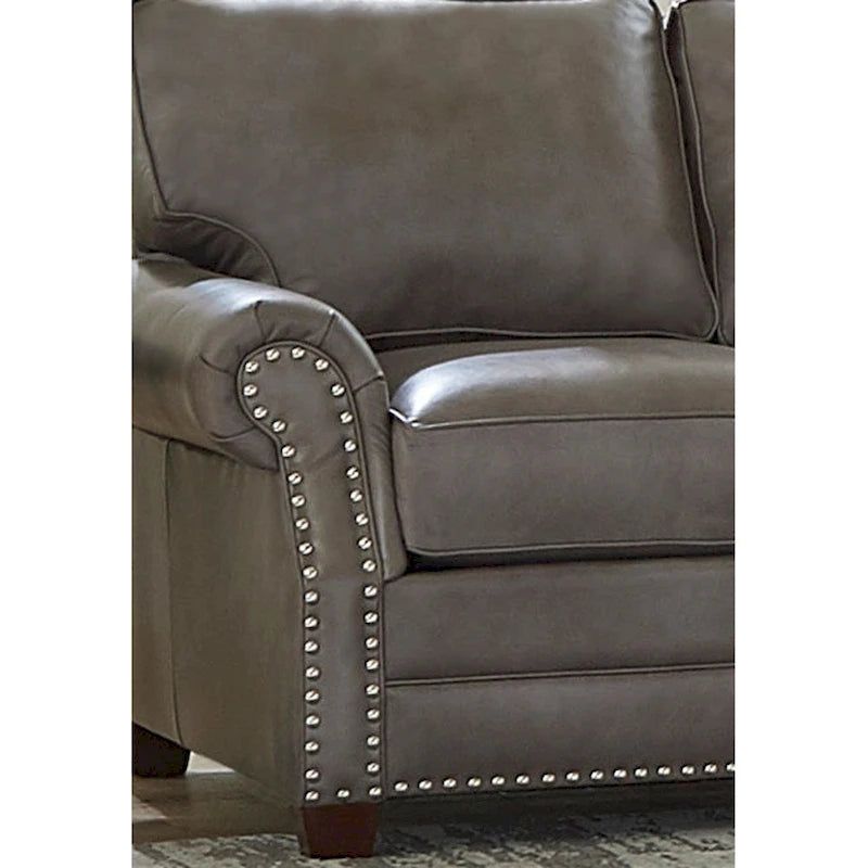 Made in USA Vernon Top Grain Leather Sofa, Loveseat and Chair Set