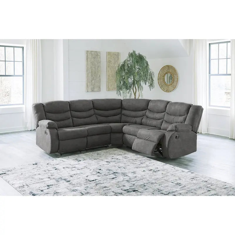 Signature Design by Ashley Partymate 2-Piece Reclining Sectional - 99W x 99D x 40H