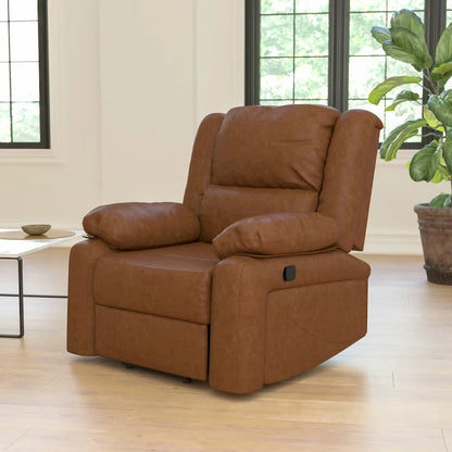 Microfiber Pillow Back Recliner