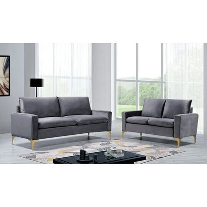 Buchholz 2 Piece Velvet Living Room Set