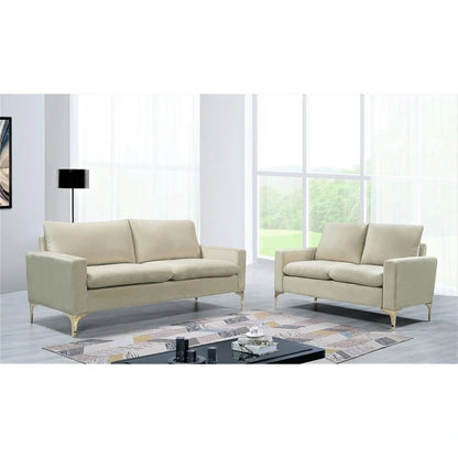 Buchholz 2 Piece Velvet Living Room Set