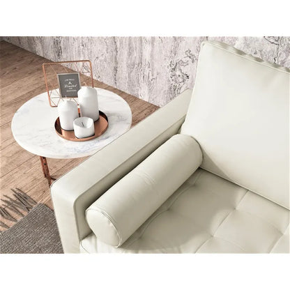 Wilson Faux Leather Mid-century Modern Loveseat