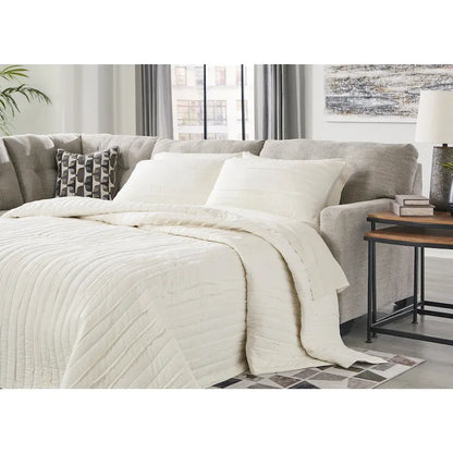 Signature Design by Ashley Mahoney 2-Piece Sleeper Sectional with Chaise - 105W x 90D x 37H