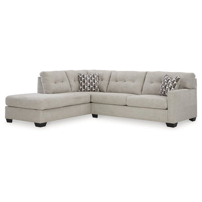 Signature Design by Ashley Mahoney 2-Piece Sleeper Sectional with Chaise - 105W x 90D x 37H