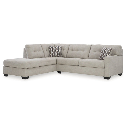 Signature Design by Ashley Mahoney 2-Piece Sleeper Sectional with Chaise - 105W x 90D x 37H
