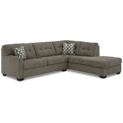 Signature Design by Ashley Mahoney 2-Piece Sleeper Sectional with Chaise - 105W x 90D x 37H
