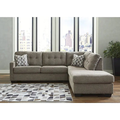 Signature Design by Ashley Mahoney 2-Piece Sleeper Sectional with Chaise - 105W x 90D x 37H