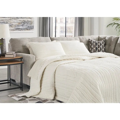 Signature Design by Ashley Mahoney 2-Piece Sleeper Sectional with Chaise - 105W x 90D x 37H