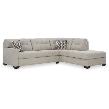 Signature Design by Ashley Mahoney 2-Piece Sleeper Sectional with Chaise - 105W x 90D x 37H