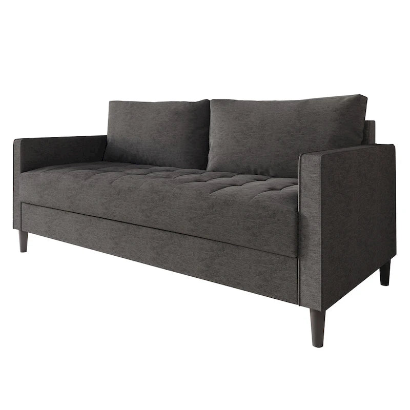 CraftPorch Contemporary Minimalist Linen Upholstered Sofa