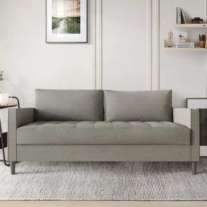 CraftPorch Contemporary Minimalist Linen Upholstered Sofa
