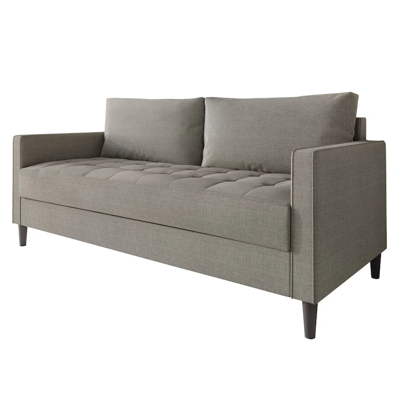 CraftPorch Contemporary Minimalist Linen Upholstered Sofa