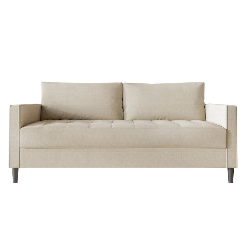 CraftPorch Contemporary Minimalist Linen Upholstered Sofa