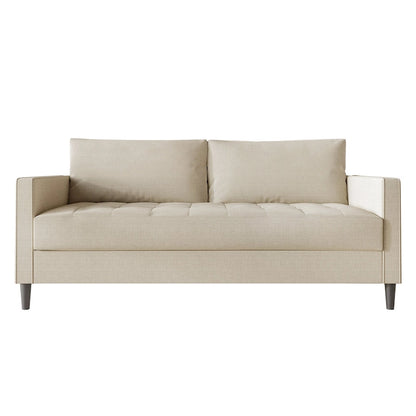 CraftPorch Contemporary Minimalist Linen Upholstered Sofa