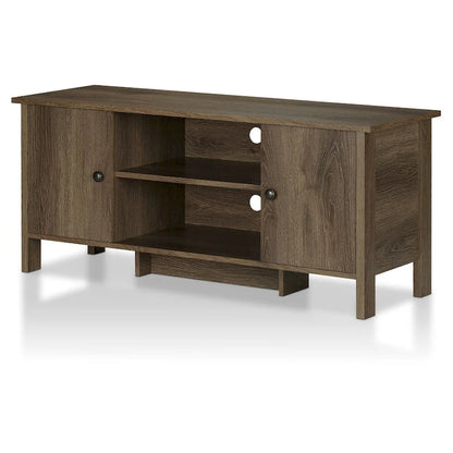 Rogan Transitional Distressed Walnut 48-inch 6-Shelf TV Console by Carbon Loft