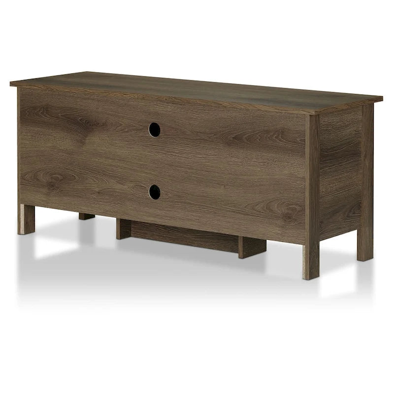 Rogan Transitional Distressed Walnut 48-inch 6-Shelf TV Console by Carbon Loft