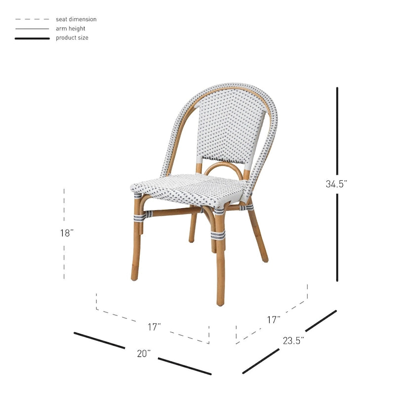 Avignon Paris Rattan Bistro Chair