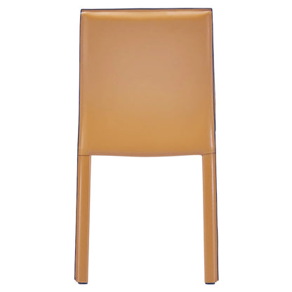 Gervin Recycled Leather Chair,Set of 2