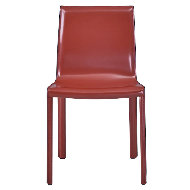 Gervin Recycled Leather Chair,Set of 2