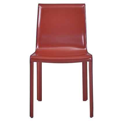 Gervin Recycled Leather Chair,Set of 2