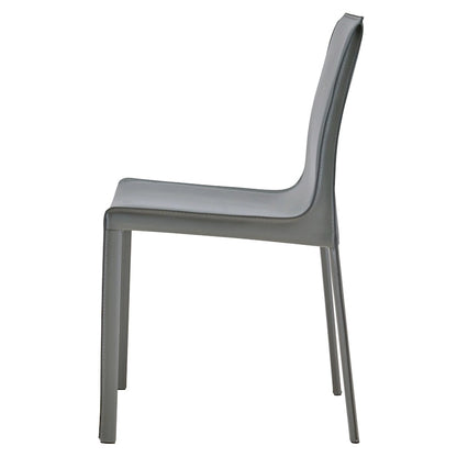 Gervin Recycled Leather Chair,Set of 2