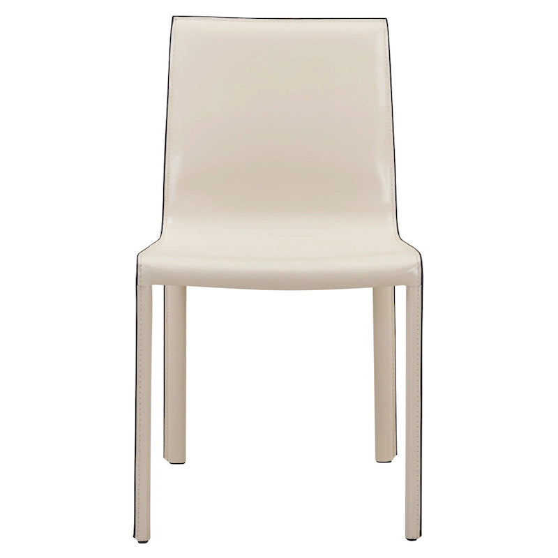 Gervin Recycled Leather Chair,Set of 2