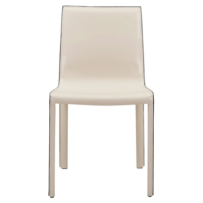 Gervin Recycled Leather Chair,Set of 2