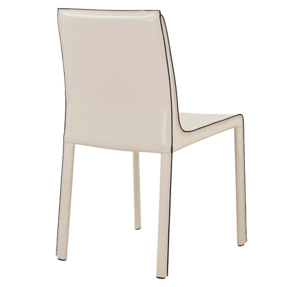 Gervin Recycled Leather Chair,Set of 2