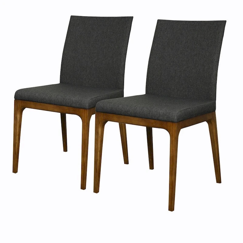 Gervin Recycled Leather Chair,Set of 2