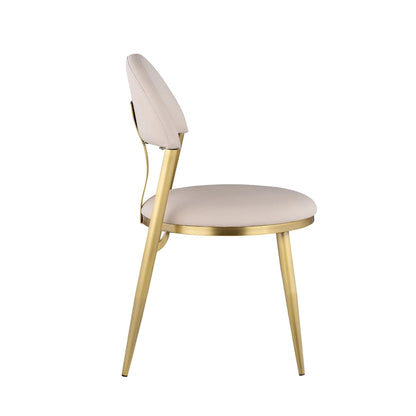 Somette Kona Marbleized Dining Set with Taupe and Gold Chairs