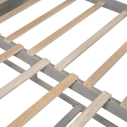 Wooden Daybed with Trundle Bed