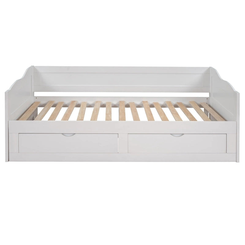 Wooden Daybed with Trundle Bed