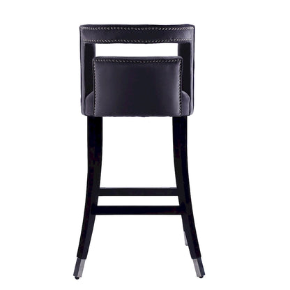 Suede Velvet Barstool with nailheads Dining Room Chair